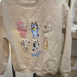Bluey Cream Graphic Sweatshirt for Kids